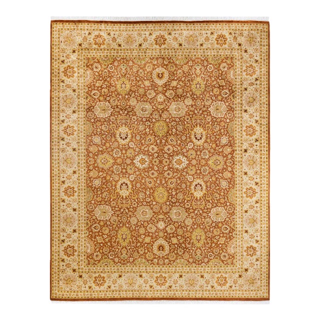 Mogul, One-of-a-Kind Hand-Knotted Area Rug in Brown, 8' 1" x 10' 4" For Sale