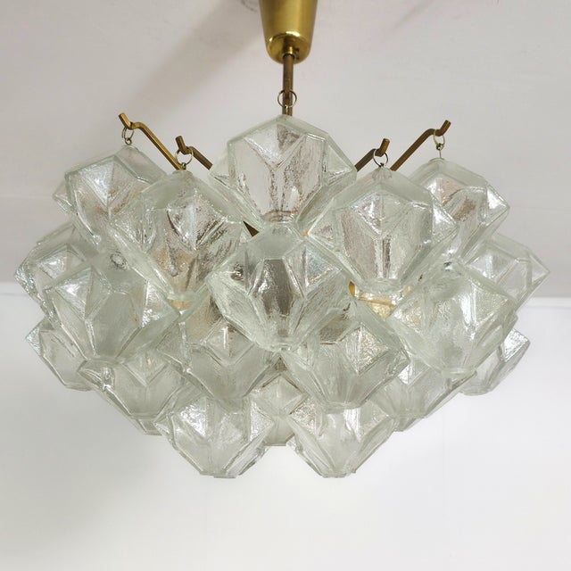 Mid-Century Murano Glass Pagode Chandelier from J. T. Kalmar, 1960s For Sale - Image 14 of 14