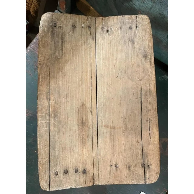 19th Century Early 19thc Pueblo Indian Foot Stool For Sale - Image 5 of 8