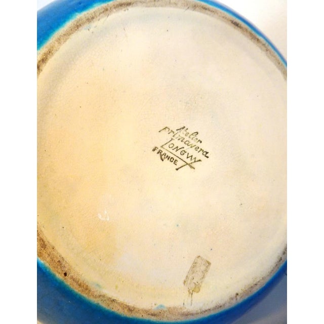 Art Deco Vase in Creamic by Longwy for Atelier Primavera France, 1920s For Sale - Image 3 of 5