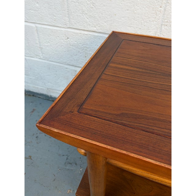 Mid 20th Century Lane Alta Vista Walnut and Brass End Tables For Sale - Image 10 of 14