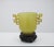 Chinese Archaistic Yellow Jade Twin Handled Libation Cup With Carved Wood Stand For Sale - Image 4 of 12