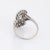 Vintage Art Deco Emerald Diamond Ring Platinum Elongated Plaque Band size 6 For Sale In Los Angeles - Image 6 of 8