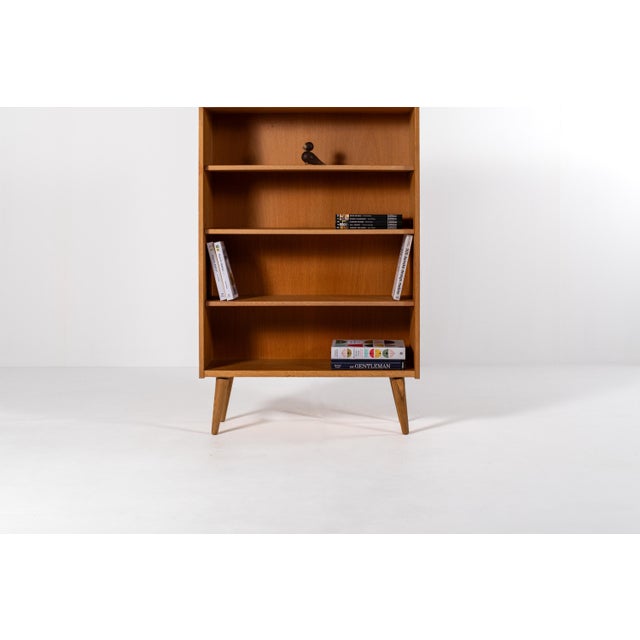 Brown Mid-Century Modern Danish Oak Bookcase, 1960s For Sale - Image 8 of 10