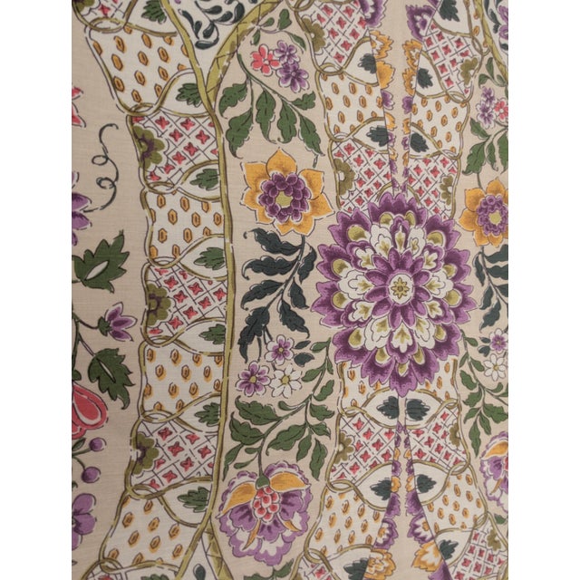 Brunschwig Et Fils "Theodora" Botanical Fabric Panel 2.5 Yards For Sale In Charlotte - Image 6 of 15