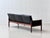 Mid-Century Sofa in Rosewood and Black Cowhide Leather by Hans Olsen for Vatne Møbler For Sale - Image 6 of 18