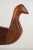Burnt Umber 1985 Johnny Wyres "Hen Pheasant" Hand Carved Wooden Folk Art Bird For Sale - Image 8 of 13