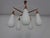 Wood Danish Teak and Glass Spider Ceiling Lamp, Denmark, 1960s For Sale - Image 7 of 17