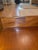 Brass Vintage Henredon Fine Furniture Two-Tier End Table With Drawer & Brass Hardware For Sale - Image 8 of 9