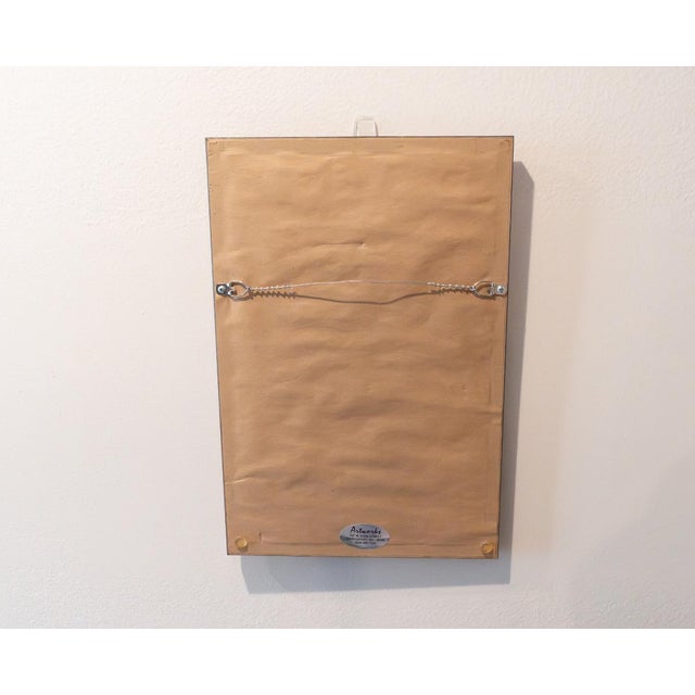 1990s 1990s Adam" by P. Buckley Moss – Signed & Numbered Limited Edition in Burl Wood Frame For Sale - Image 5 of 6