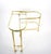 Midcentury Brass and Glass Italian Swing Out Bar Cart For Sale - Image 10 of 12