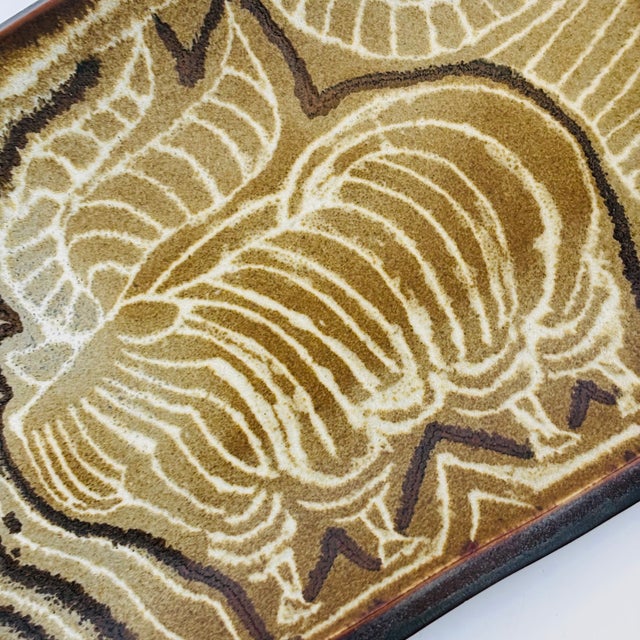 Dora De Larios Art Pottery Ram Tray For Sale - Image 4 of 13