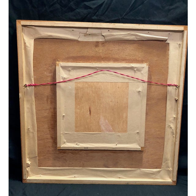 Framed Watercolor of a Park's Bull Sculpture Being Admired For Sale In San Francisco - Image 6 of 6