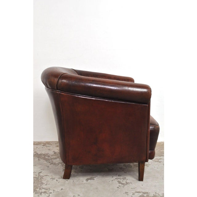 Vintage Armchair in Leather, 1960s For Sale - Image 6 of 11