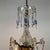 Chandelier in Golden Iron and Light Blue Crystals, 1950s For Sale - Image 11 of 14