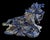A rare lapis lazuli sculpture depicting a pair of horses in full gallop; the blue of the lapis lazuli is absolutely...