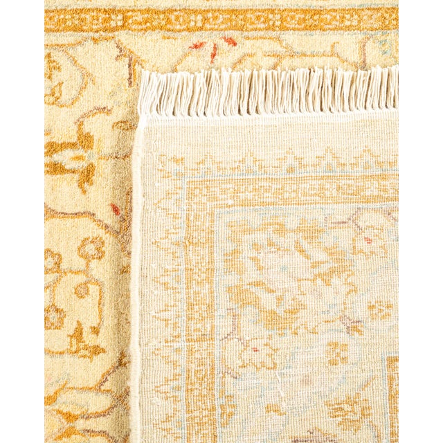 2000 - 2009 Mogul, One-of-a-Kind Hand-Knotted Runner Rug - Ivory, 3' 0" x 10' 1" For Sale - Image 5 of 8