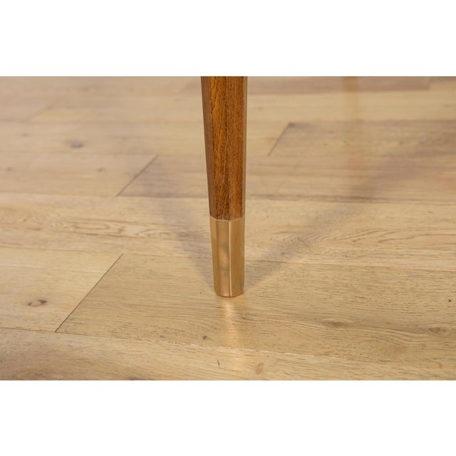 Art Deco Round Extendable Teak Dining Table, France, 1930s For Sale - Image 13 of 14