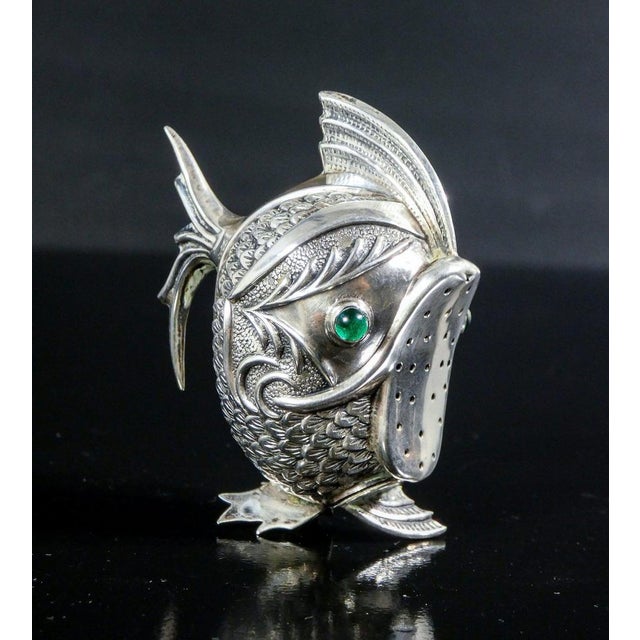 800 Silver Table Salt and Pepper Shakers, Set of 2 For Sale - Image 16 of 18