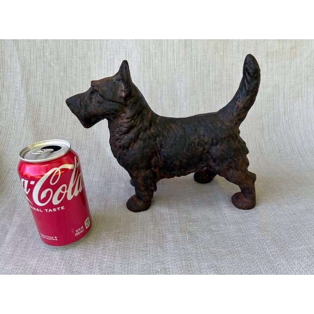 Antique Hubley Cast Iron Scottie Terrier Door Stop For Sale - Image 15 of 15