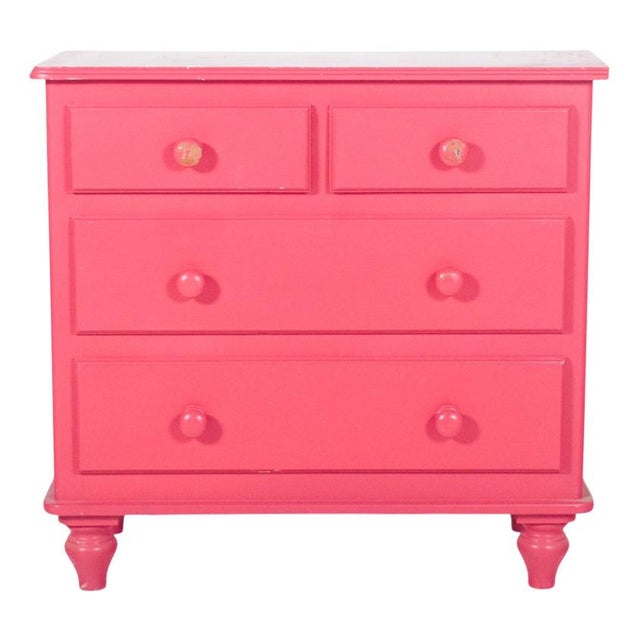 Vintage Chest of Drawers in Pink, 1970s For Sale - Image 9 of 9