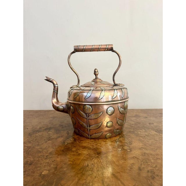 Antique Dutch Copper Kettle, 1800 For Sale - Image 6 of 7