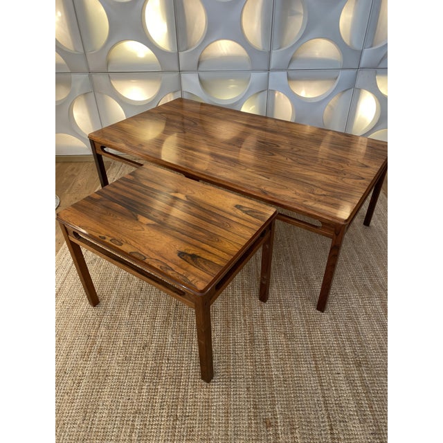 Wood Vintage Coffee Tables by Rasmus Solber for S Mobler, 1960s, Set of 2 For Sale - Image 7 of 13