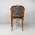 1930s Italian Art Nouveau Style Chair in Wood and Gray Patterned Fabric, 1930s For Sale - Image 5 of 17