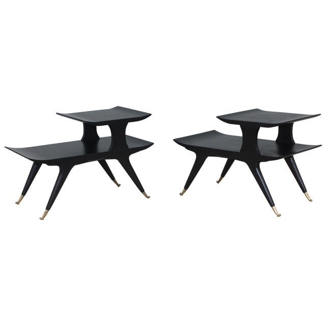 Ico & Luisa Parisi Style Sculptural Italian End Tables For Sale - Image 13 of 13