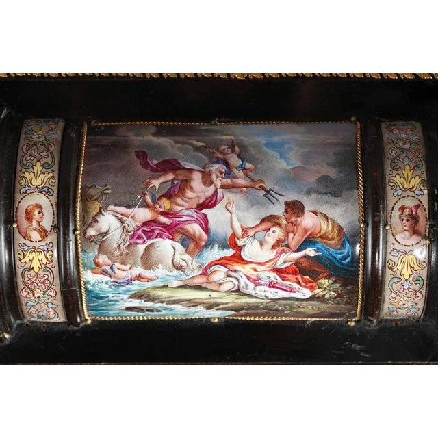 Enamel Chest with Mythological Scenes, 19th-Century For Sale - Image 9 of 11