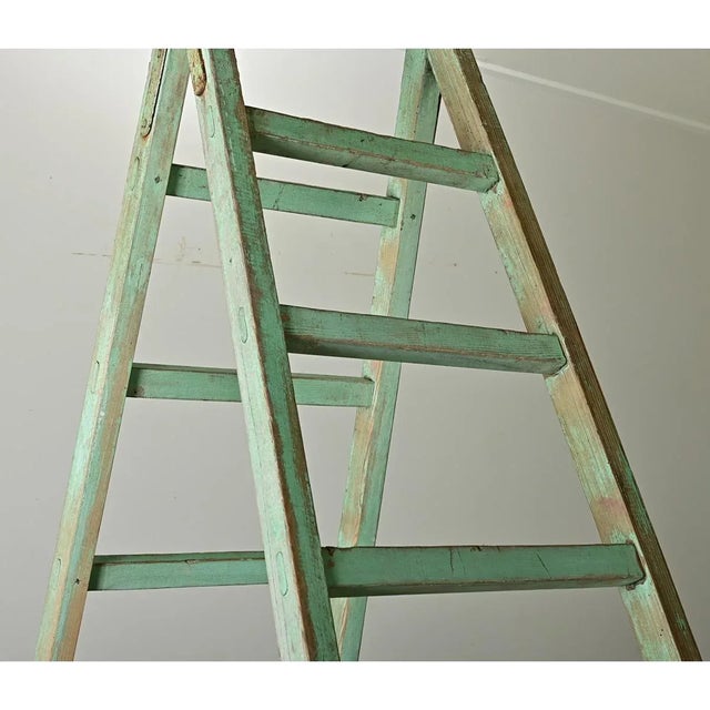 English 19th Century Painted Folding Ladder For Sale - Image 10 of 12