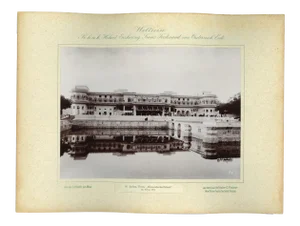 Ulwar, Maharaja & Palace, Original Vintage Photo, 1893