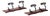 Wooden and Wrought Iron Coat Racks, 1960s, Set of 2 For Sale