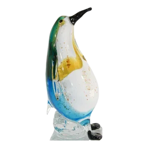 Murano Glass Hand Blown Penguin Sculpture
