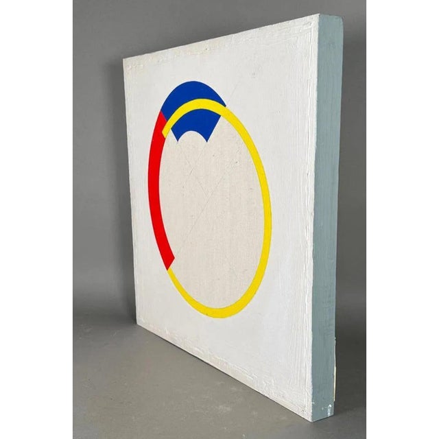 John Pearson, Op Art Hard Edged Abstract Geometric Mod Painting John Pearson, 1985 For Sale - Image 15 of 15