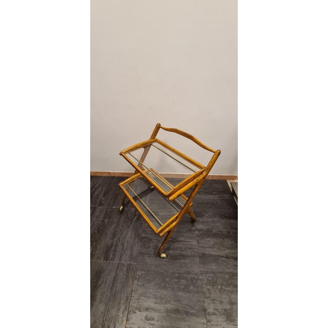 Ash Trolley with Removable Trays by Cesare Lacca, 1950s For Sale - Image 3 of 17