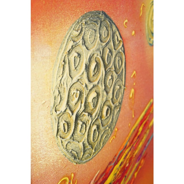 Aldo Damioli, Abstract Astronomy Material Composition, 1960s, Oil on Canvas For Sale - Image 7 of 14