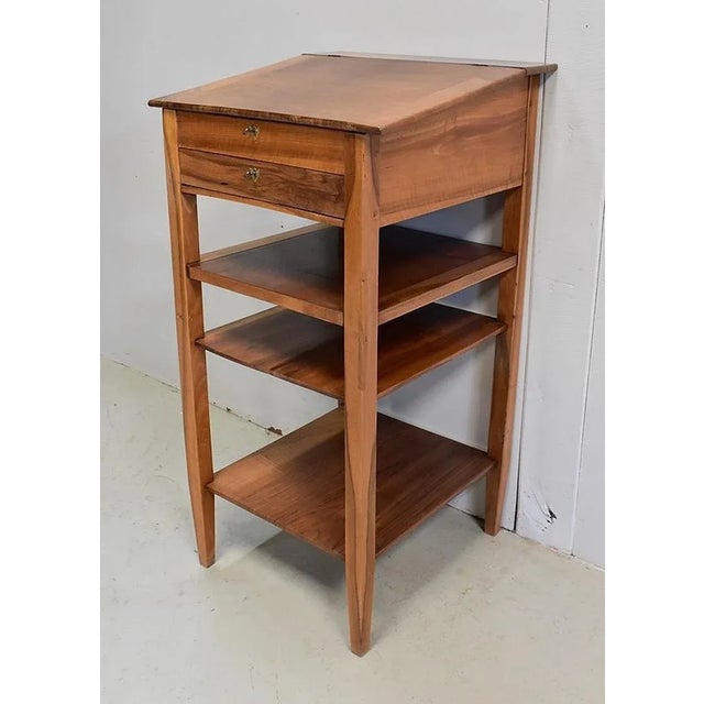 19th Century Solid Walnut Notary Desk For Sale - Image 3 of 18