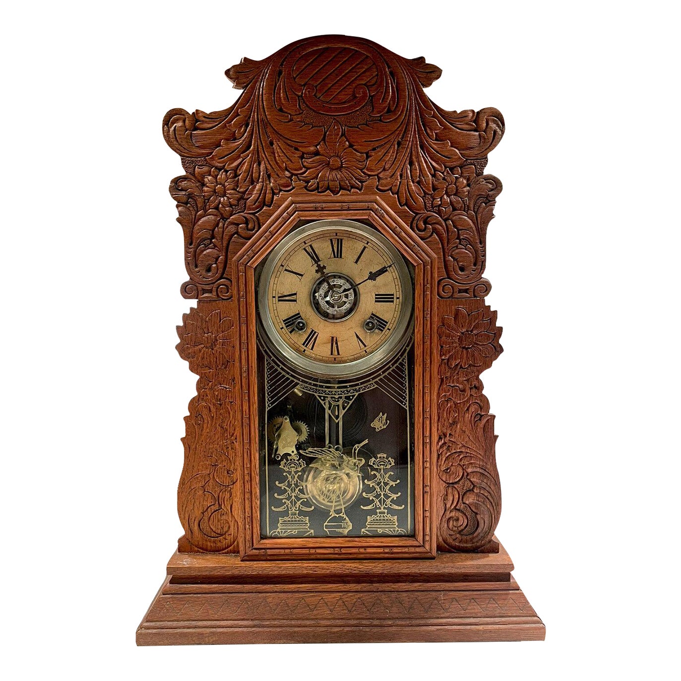 19th Century Waterbury “Buxton” Mantel Clock With Alarm Chairish