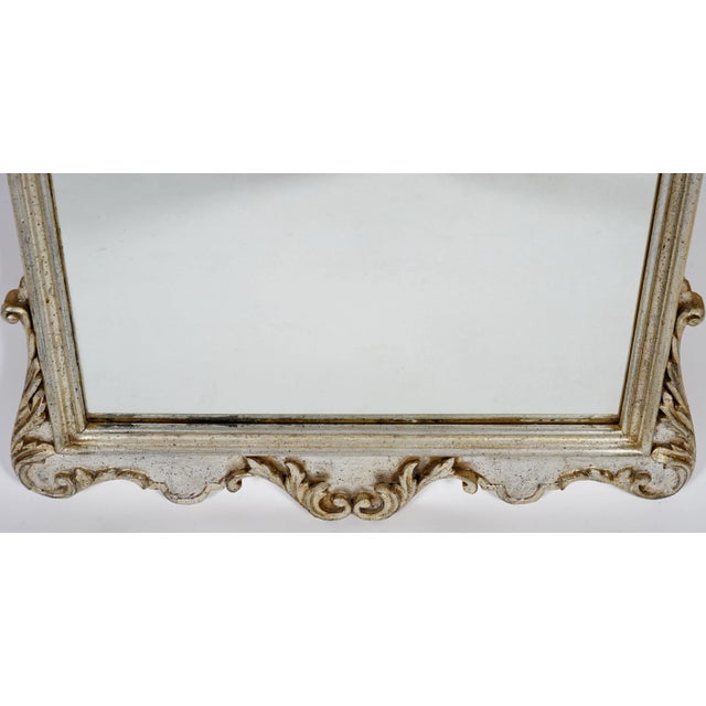 Wood Vintage Italian Rococo Style Wall Mirror For Sale - Image 7 of 10
