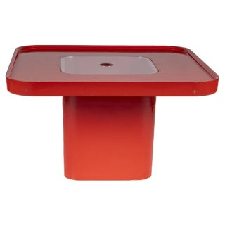 Red Couch Table by Peter Ghyczy for Horn Collection For Sale