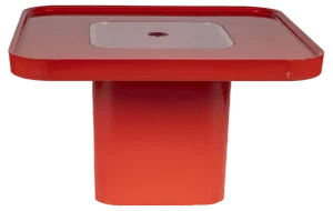 Red Couch Table by Peter Ghyczy for Horn Collection