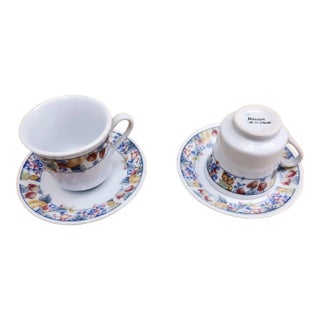 1990s 2 Tea Sets Blossom Strawberies and Grapes - 4 pcs For Sale