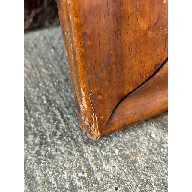 Vintage Wooden Mirror, Early American For Sale - Image 12 of 15