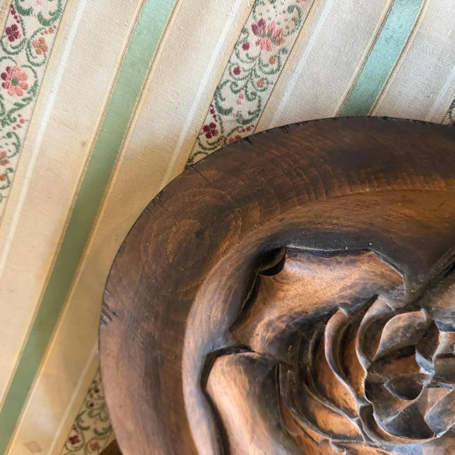 1930s Art Deco Hand-Carved Wood and Brass French Centerpiece For Sale - Image 9 of 15