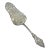 Vintage Silver Plate Cake Server With Fleur De Lis Ornamental Design For Sale