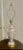 1950s Mid Century Modern Frederick Cooper Baluster Form White Porcelain and Brass Floral Lamp For Sale - Image 11 of 12