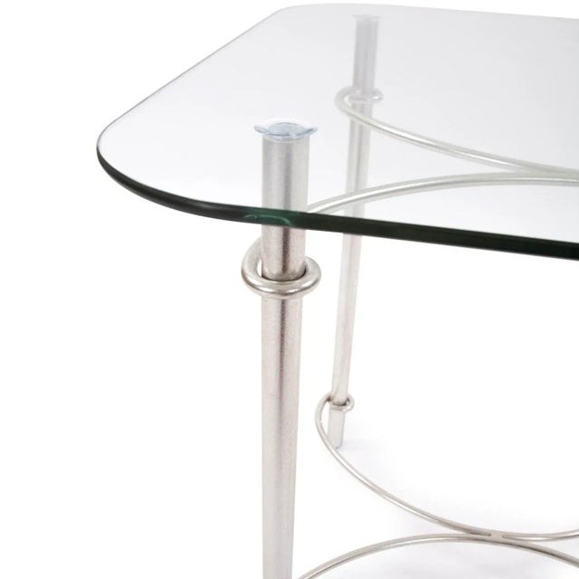 2020s Kenneth Ludwig Chicago Laurel Silver Side Table For Sale - Image 5 of 6