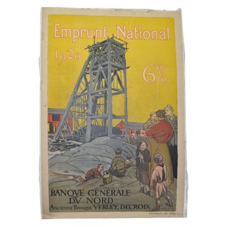 1920's French Government Poster For Sale