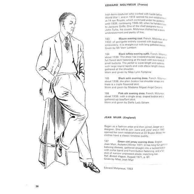 1970s "Fashion an Anthology" 1971 Beaton, Cecil (Signed) For Sale - Image 5 of 12